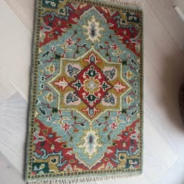 2’ x 3’ Contemporary Turkish Oushak Bohemian Hand Knotted Wool Rug - BR3068