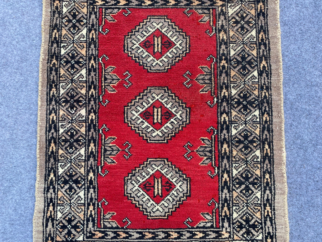 3.1' x 2.0' Ft. Authentic Pakistani Jaldar Hand Knotted Finest Wool Small Area Rug BR1017