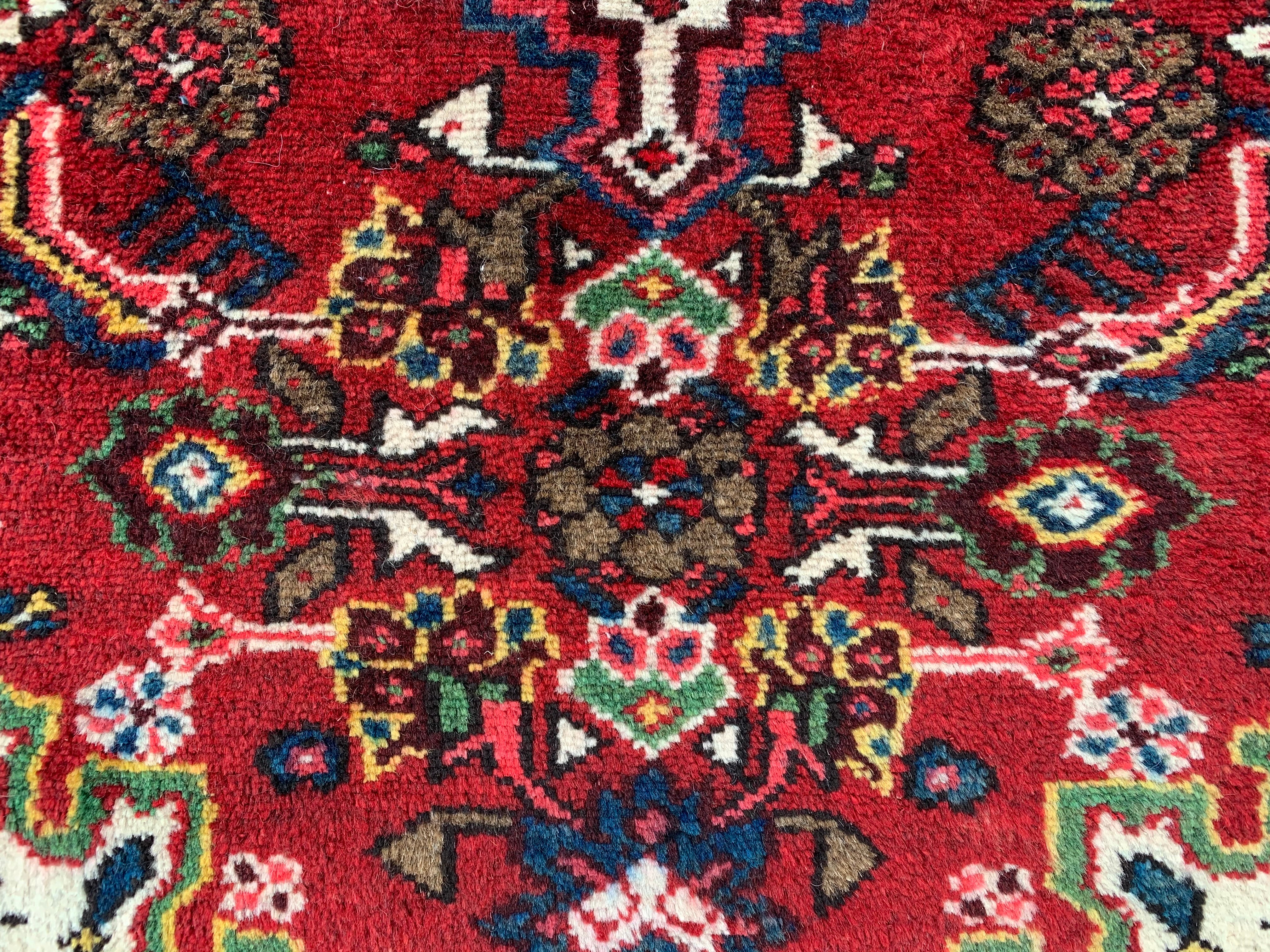 2.7' x 2.0' Ft. Authentic Persian Hamadan Hand Knotted Finest Wool Small Area Rug BR1024
