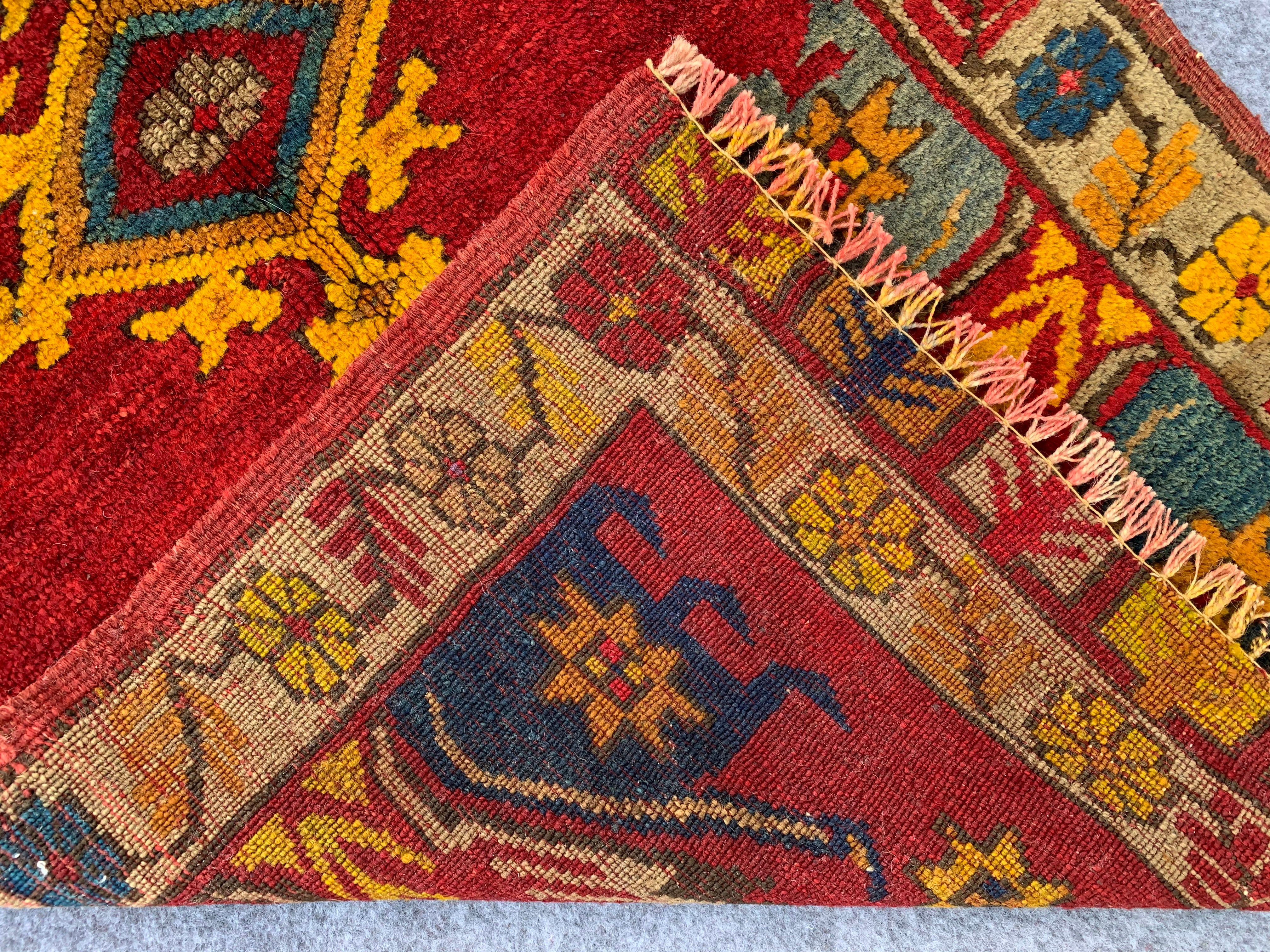 3.7' x 2.0' Ft. Authentic Turkish Kurdi Hand Knotted Fine Wool Small Area Rug BR1034