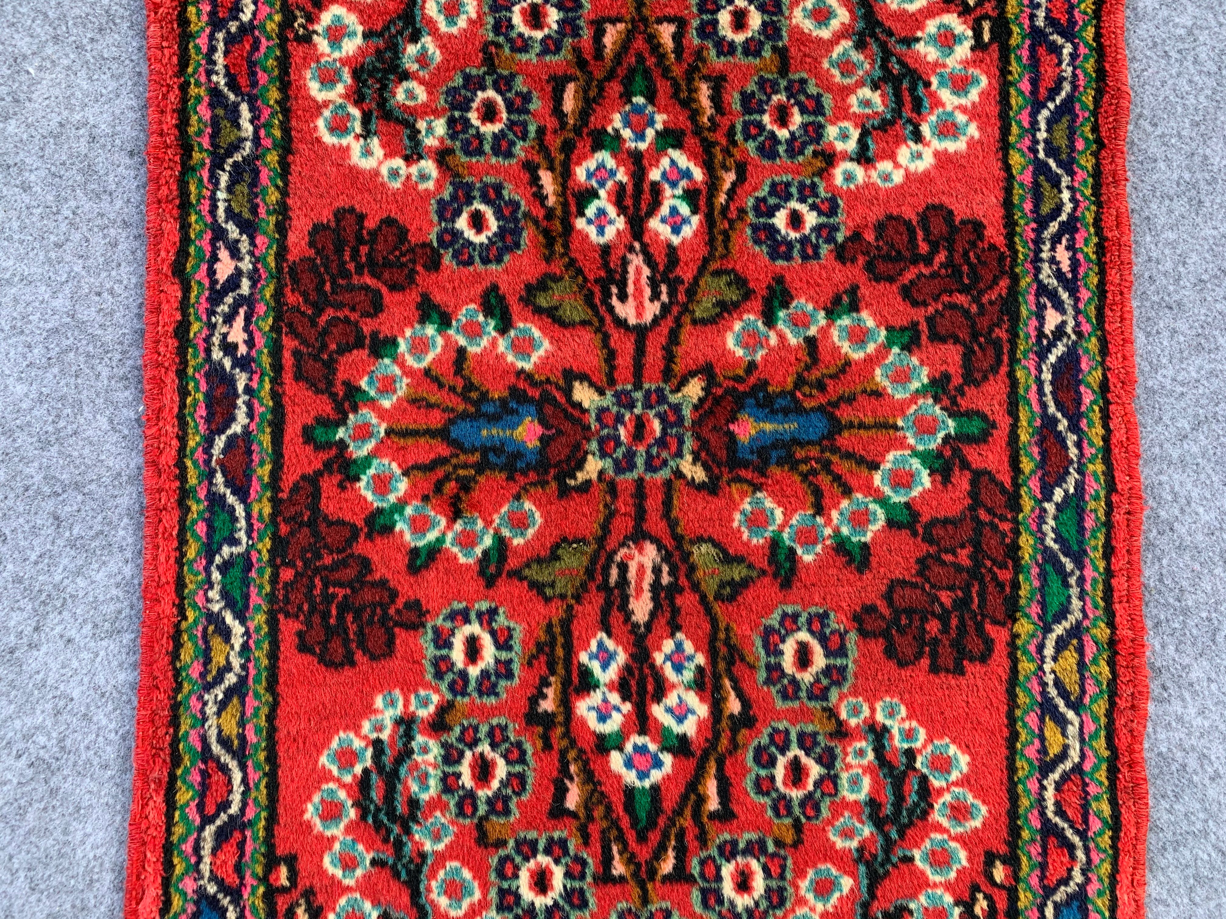 2.9' x 1.9' Authentic Persian Hamadan Hand Knotted Finest Wool Small Area Rug BR1044