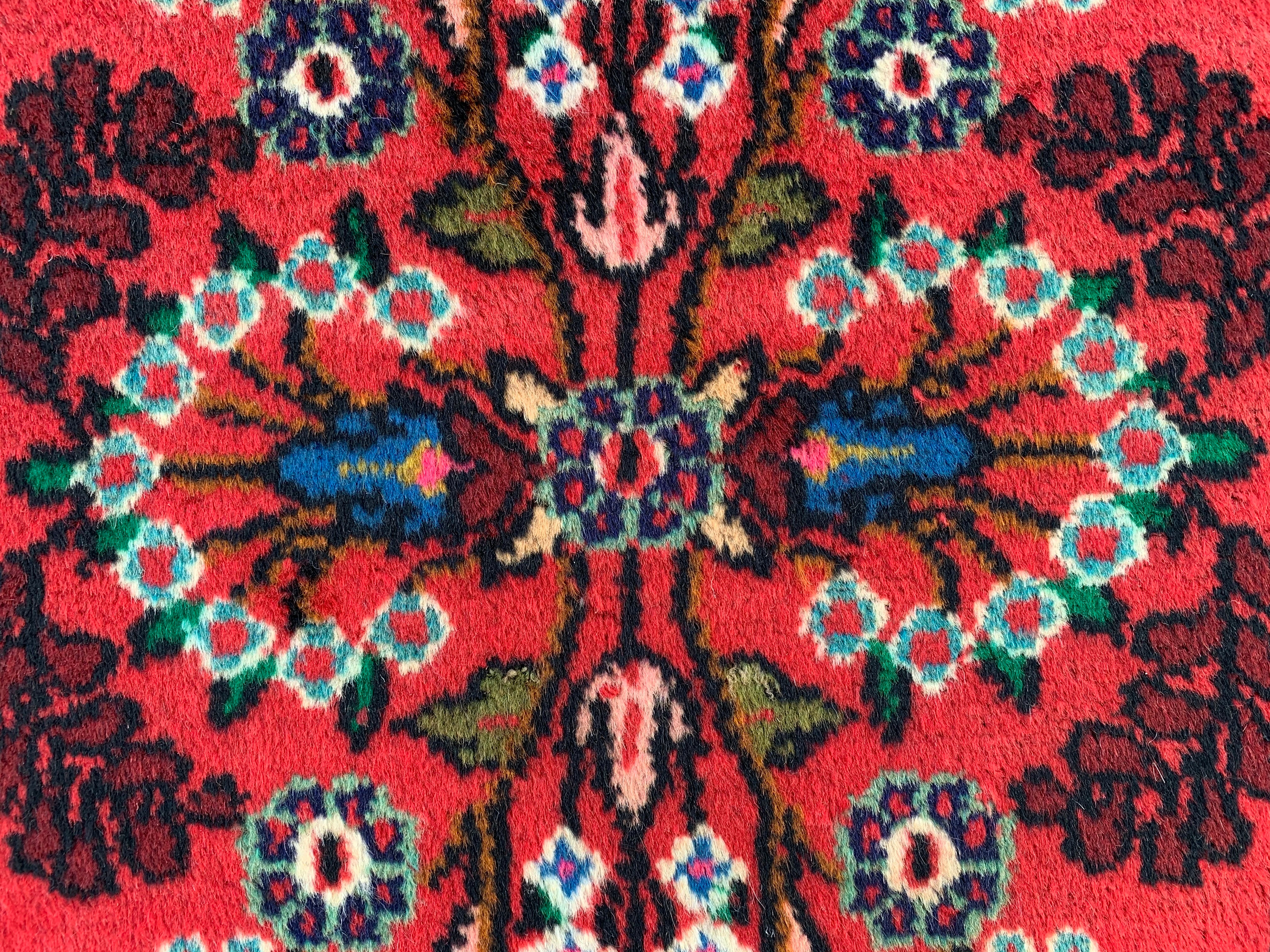 2.9' x 1.9' Authentic Persian Hamadan Hand Knotted Finest Wool Small Area Rug BR1044