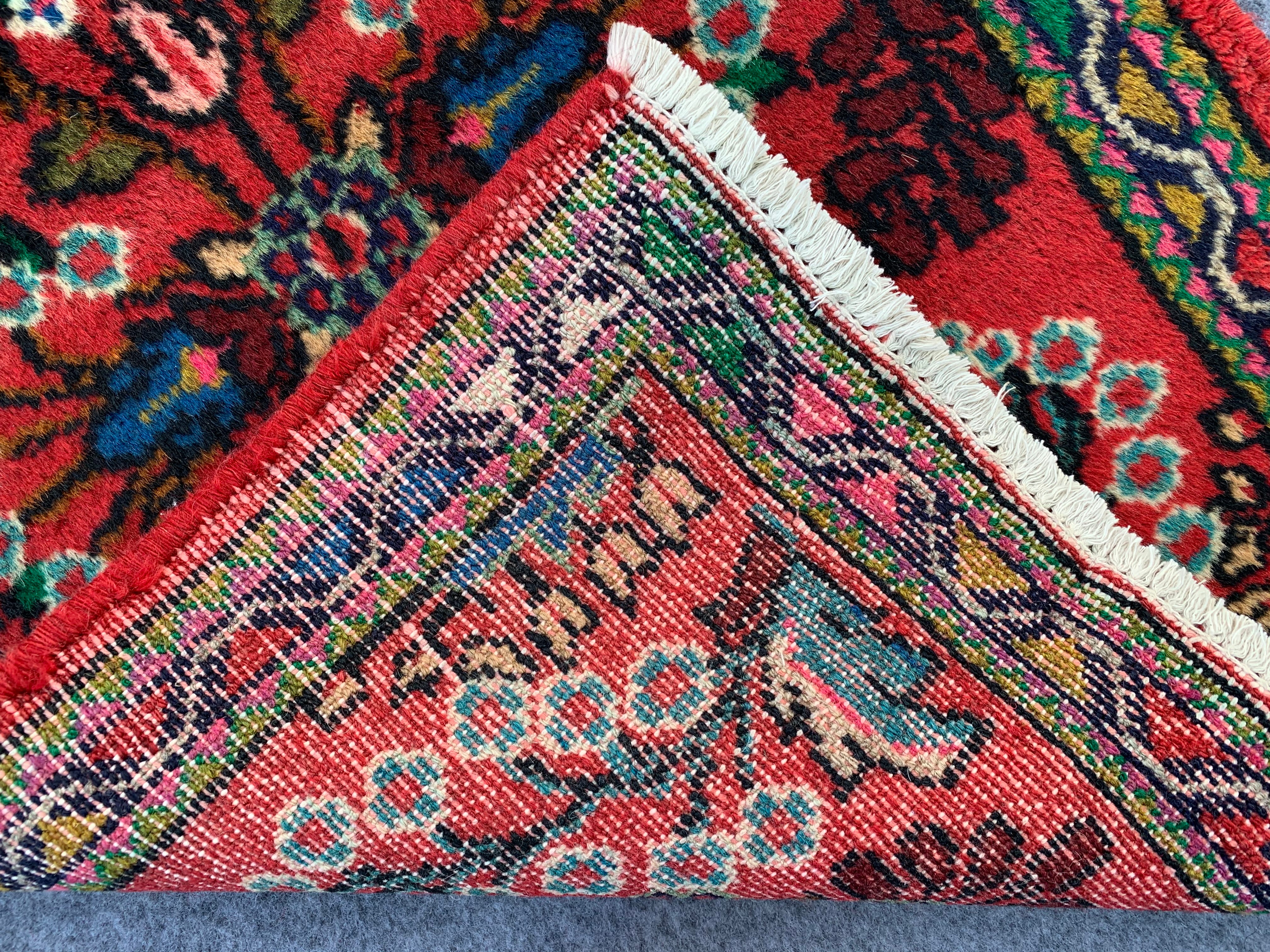 2.9' x 1.9' Authentic Persian Hamadan Hand Knotted Finest Wool Small Area Rug BR1044