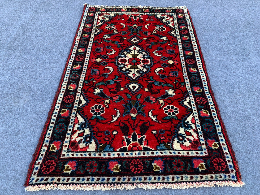 3.2' x 2.0' Ft. Authentic Persian Hamadan Hand Knotted Finest Wool Small Area Rug BR1055