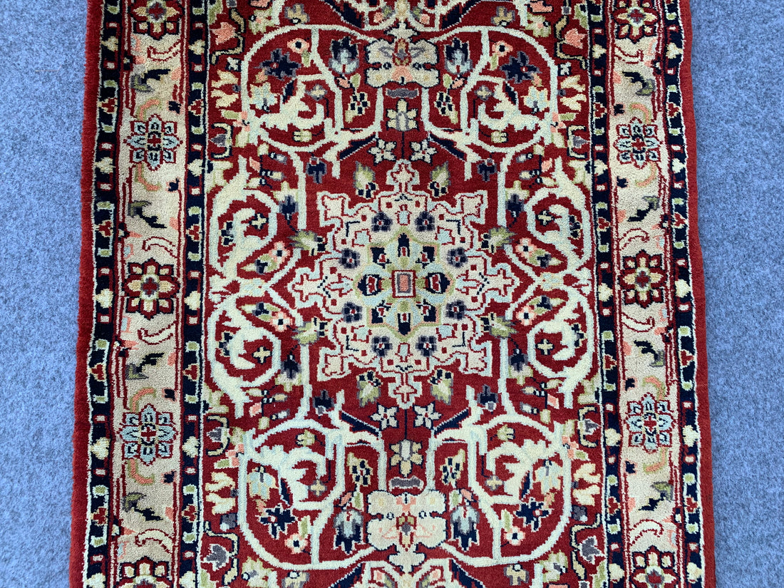 3.2' x 2.0' Authentic Vintage Afghan Hand Knotted Shirwan Area Rug BR1057