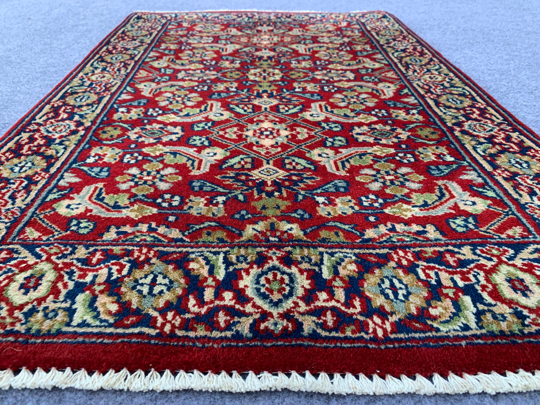 3.0' x 2.0' Ft. Authentic Indian Bijar Hand Knotted Finest Wool Small Area Rug BR1058