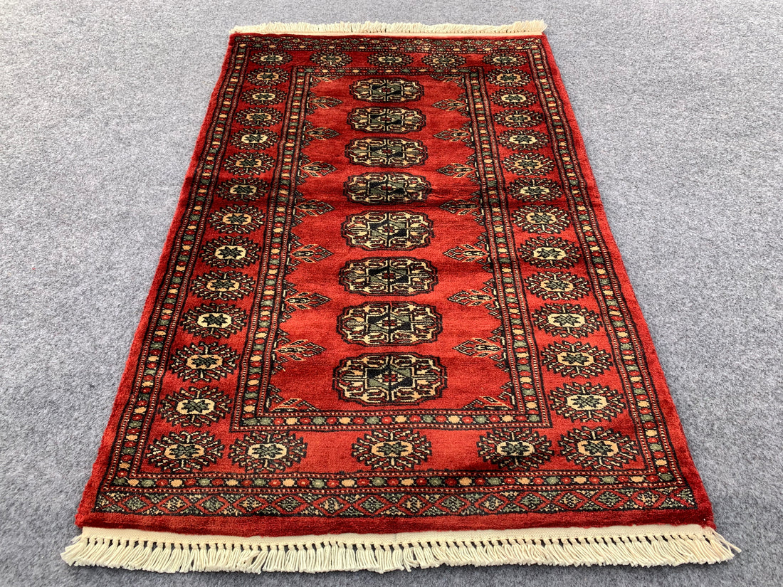 3.1' x 2.1' Ft. Authentic Pakistani Jaldar Hand Knotted Finest Wool Small Area Rug BR1071