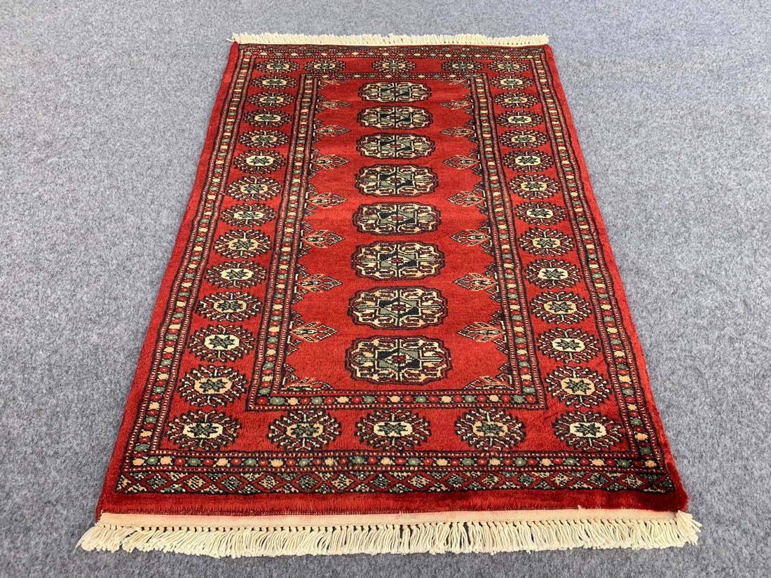 3.1' x 2.1' Ft. Authentic Pakistani Jaldar Hand Knotted Finest Wool Small Area Rug BR1071