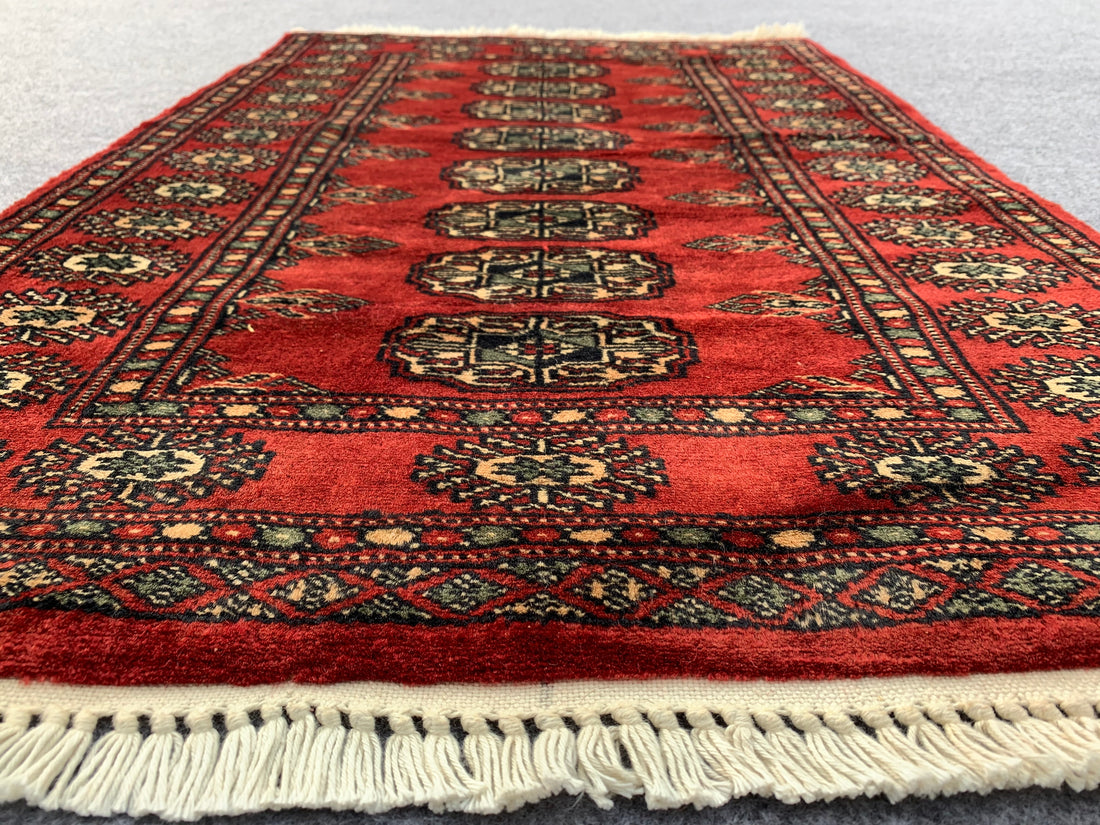 3.1' x 2.1' Ft. Authentic Pakistani Jaldar Hand Knotted Finest Wool Small Area Rug BR1071