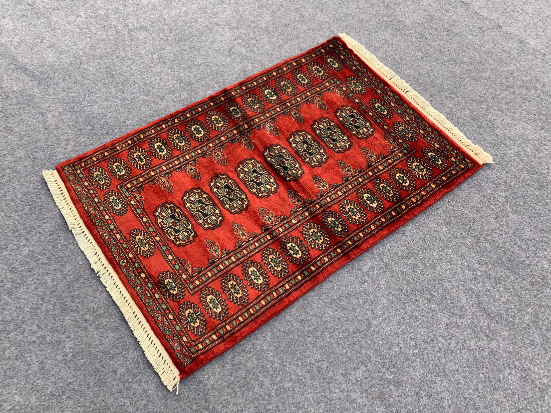 3.1' x 2.1' Ft. Authentic Pakistani Jaldar Hand Knotted Finest Wool Small Area Rug BR1071