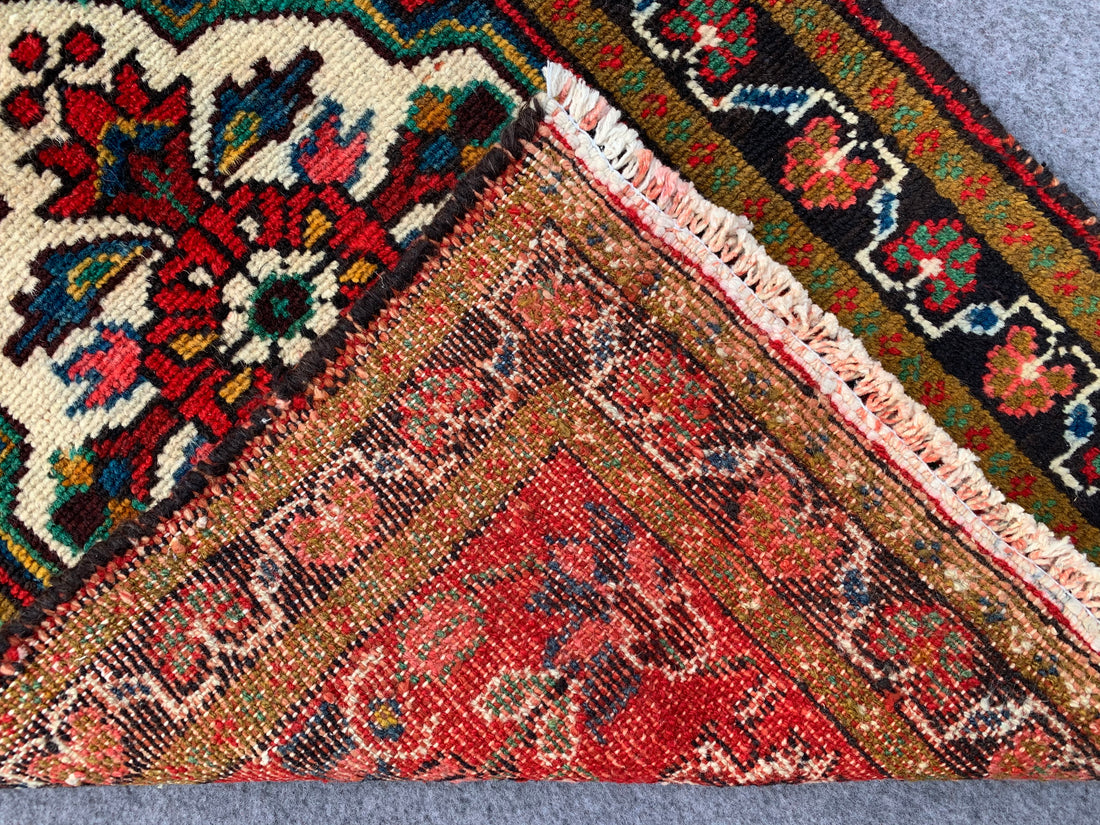 3.1' x 2.0' Ft. Authentic Persian Hamadan Hand Knotted Finest Wool Small Area Rug BR1073