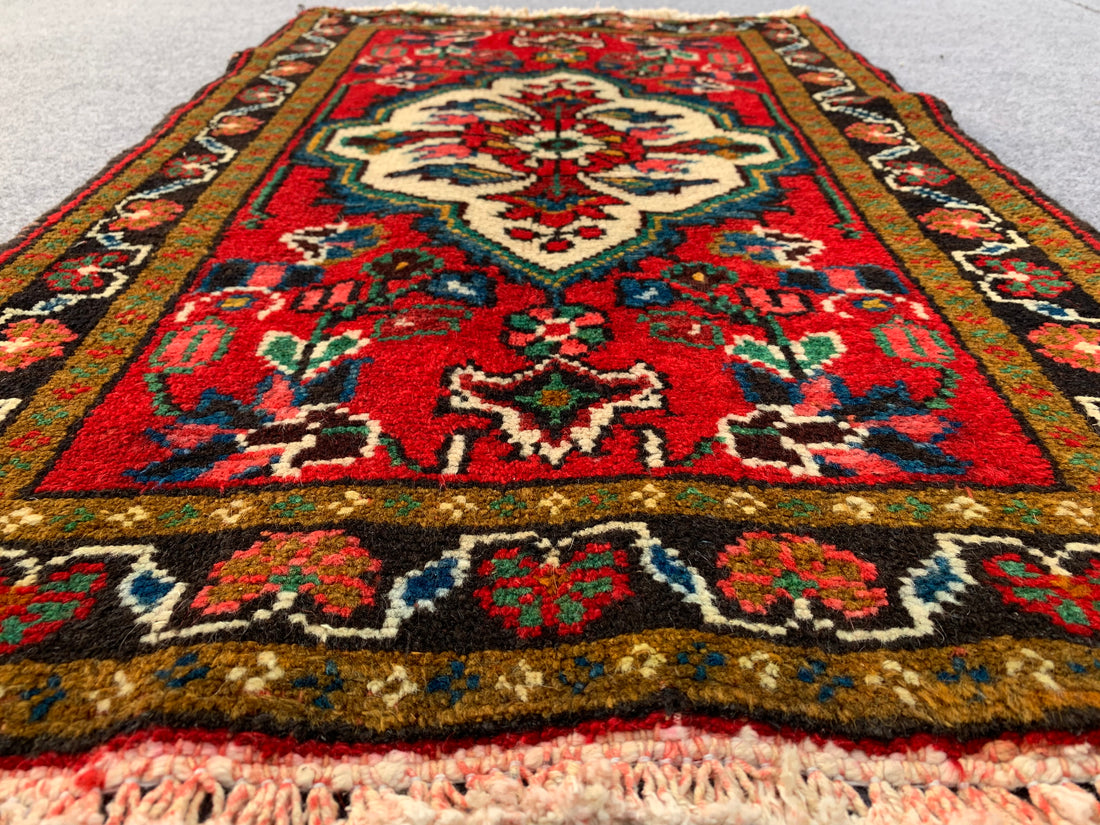 3.1' x 2.0' Ft. Authentic Persian Hamadan Hand Knotted Finest Wool Small Area Rug BR1073