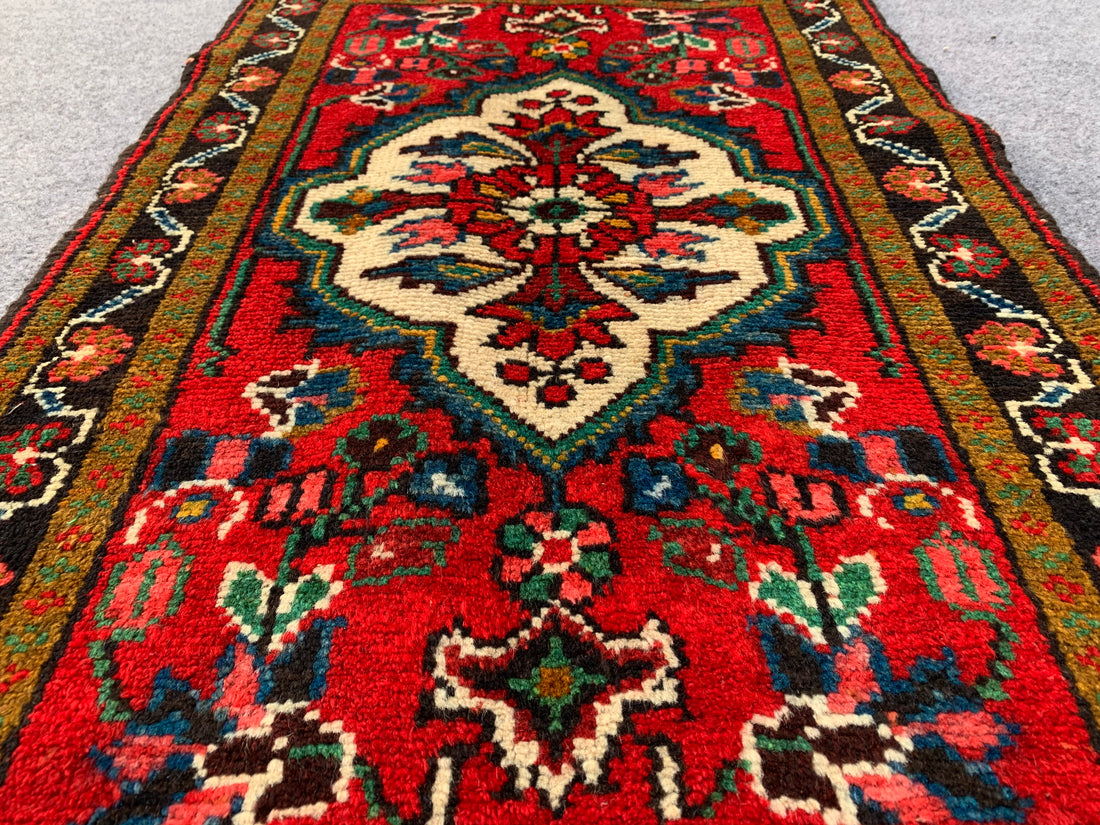 3.1' x 2.0' Ft. Authentic Persian Hamadan Hand Knotted Finest Wool Small Area Rug BR1073