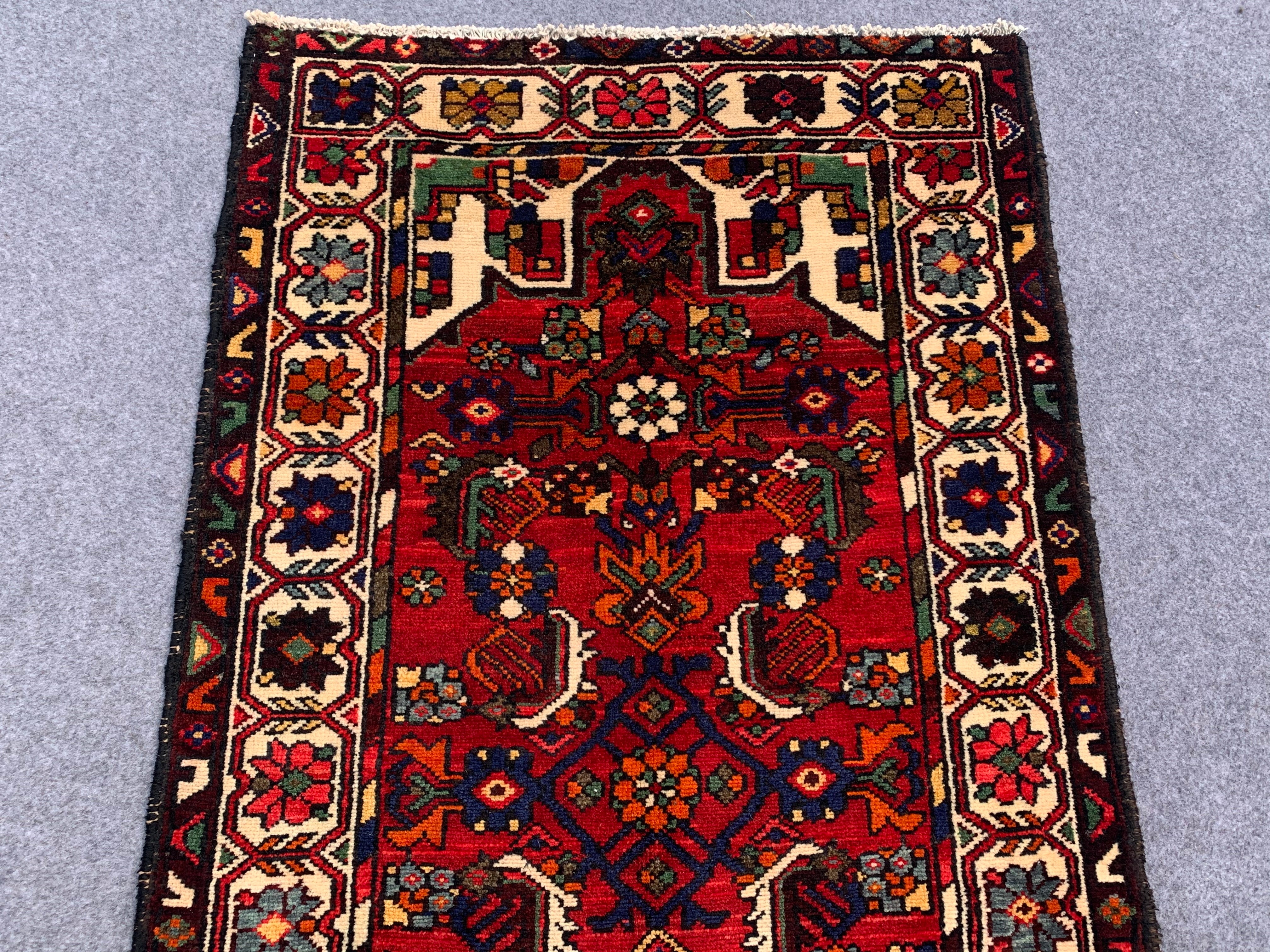 9.0' x 2.8' Ft. Authentic Persian Hamadan Bakhtiyar Hand Knotted Finest Wool Runner / Rug BR1277