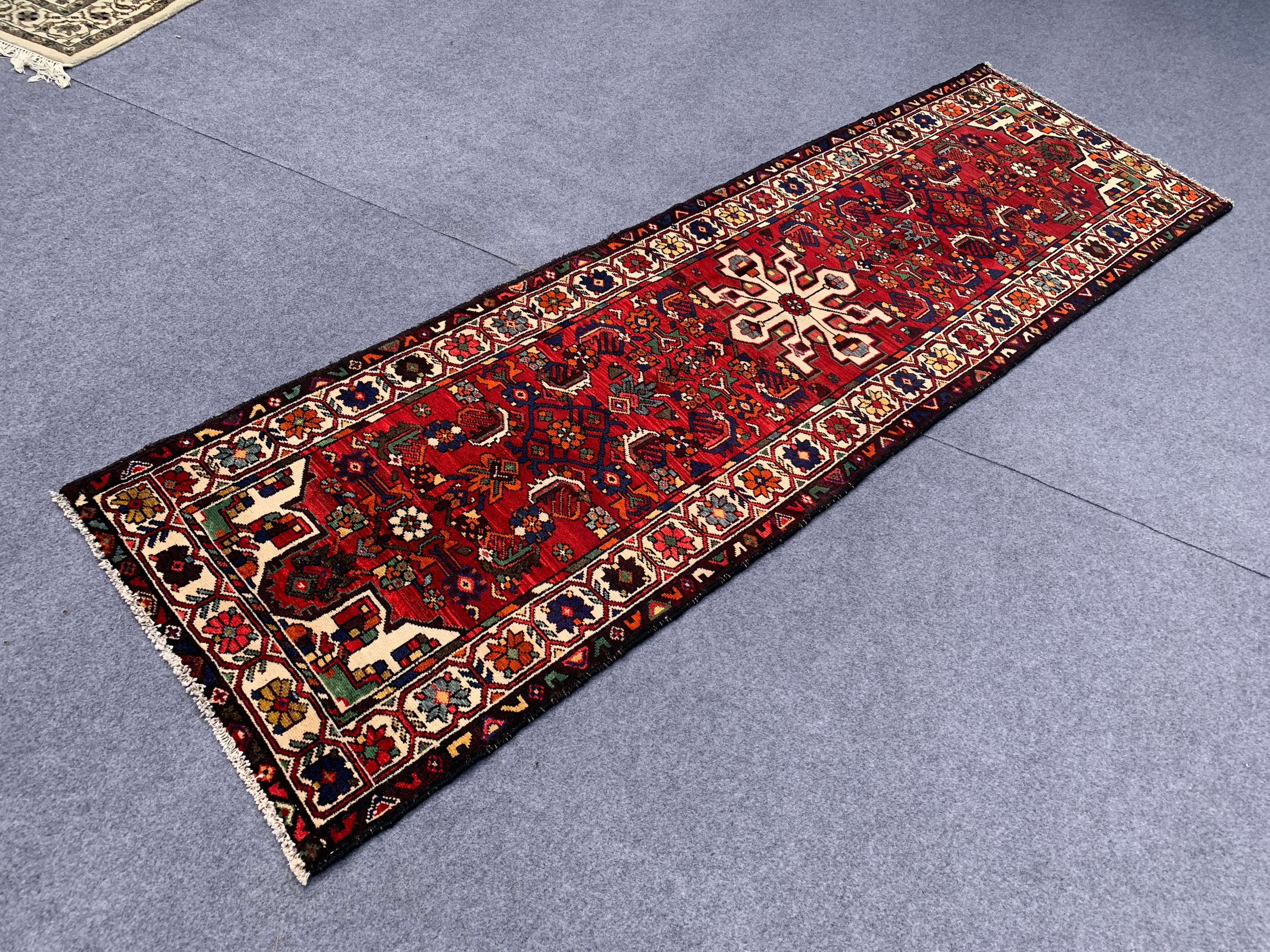 9.0' x 2.8' Ft. Authentic Persian Hamadan Bakhtiyar Hand Knotted Finest Wool Runner / Rug BR1277