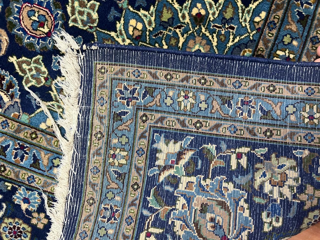 12.8' x 10' Authentic Vintage Persian Kashan Hand Knotted Wool Area Rug - BR134