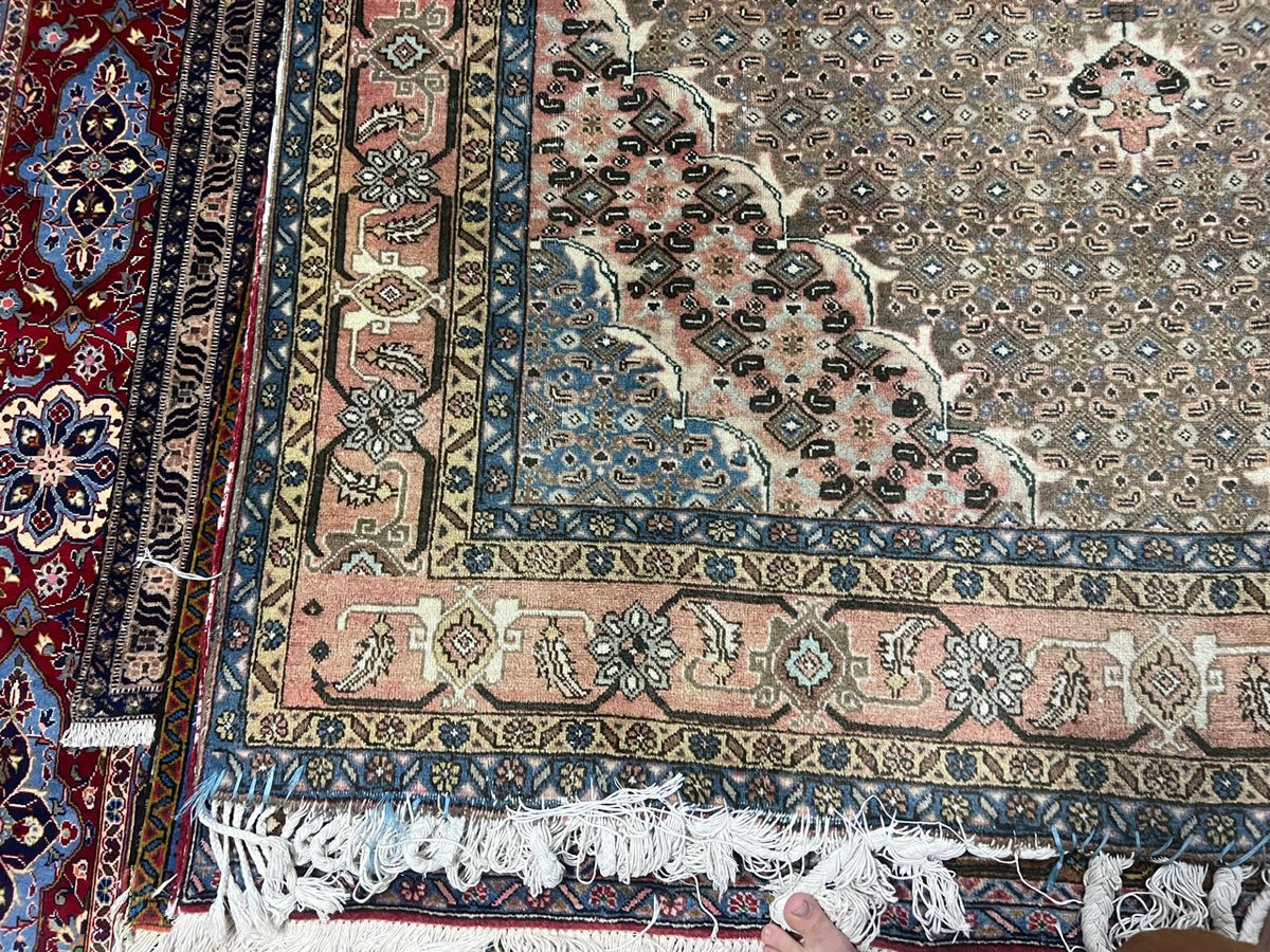 Belmont Rugs | Authentic Vintage Mahi Tabriz Hand Knotted Wool Area Rug