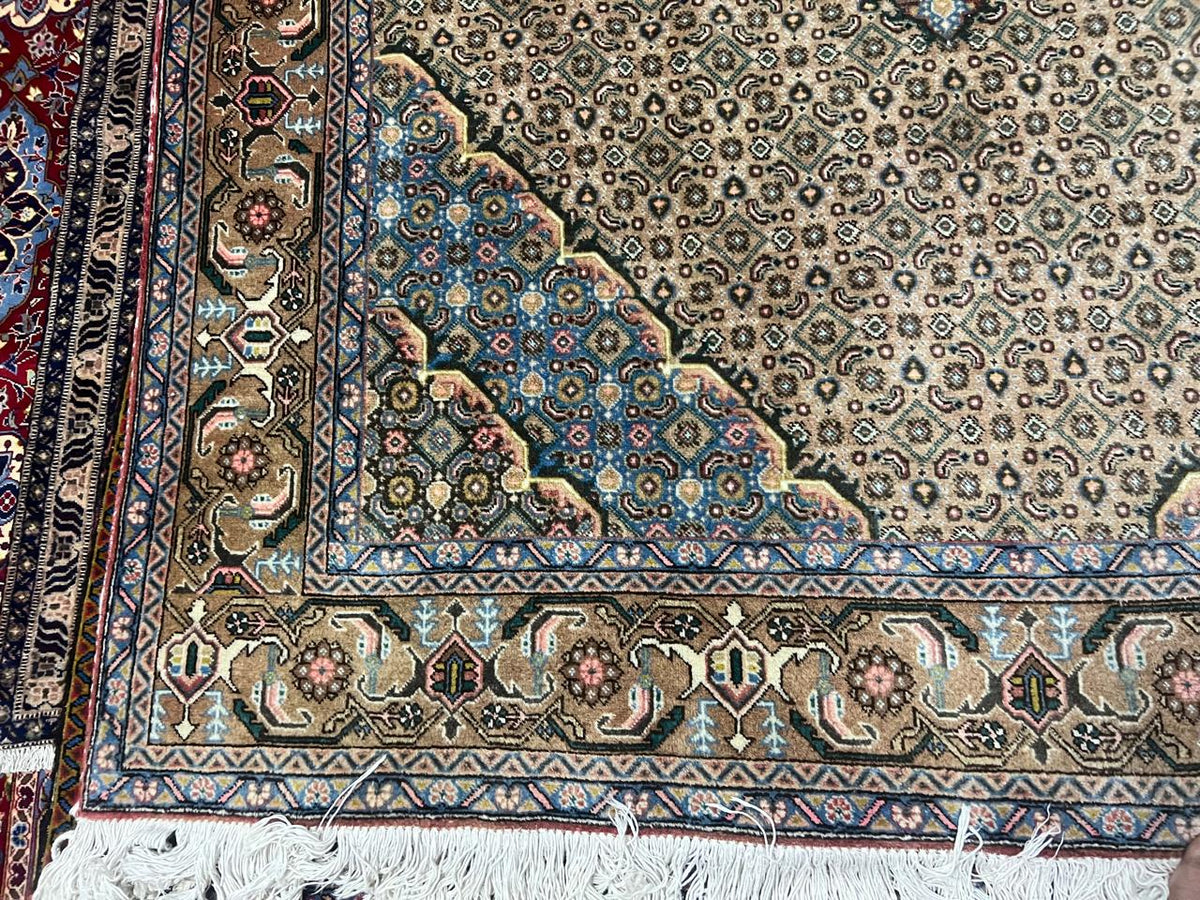 Belmont Rugs | Authentic Vintage Mahi Tabriz Hand Knotted Wool Area Rug