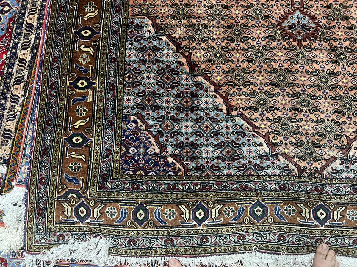Belmont Rugs | Authentic Vintage Mahi Tabriz Hand Knotted Wool Area Rug