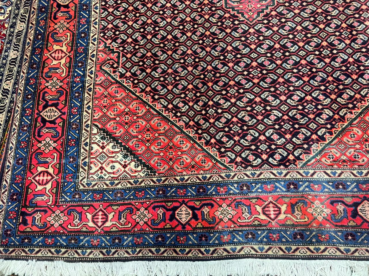 Belmont Rugs | Authentic Vintage Mahi Tabriz Hand Knotted Wool Area Rug