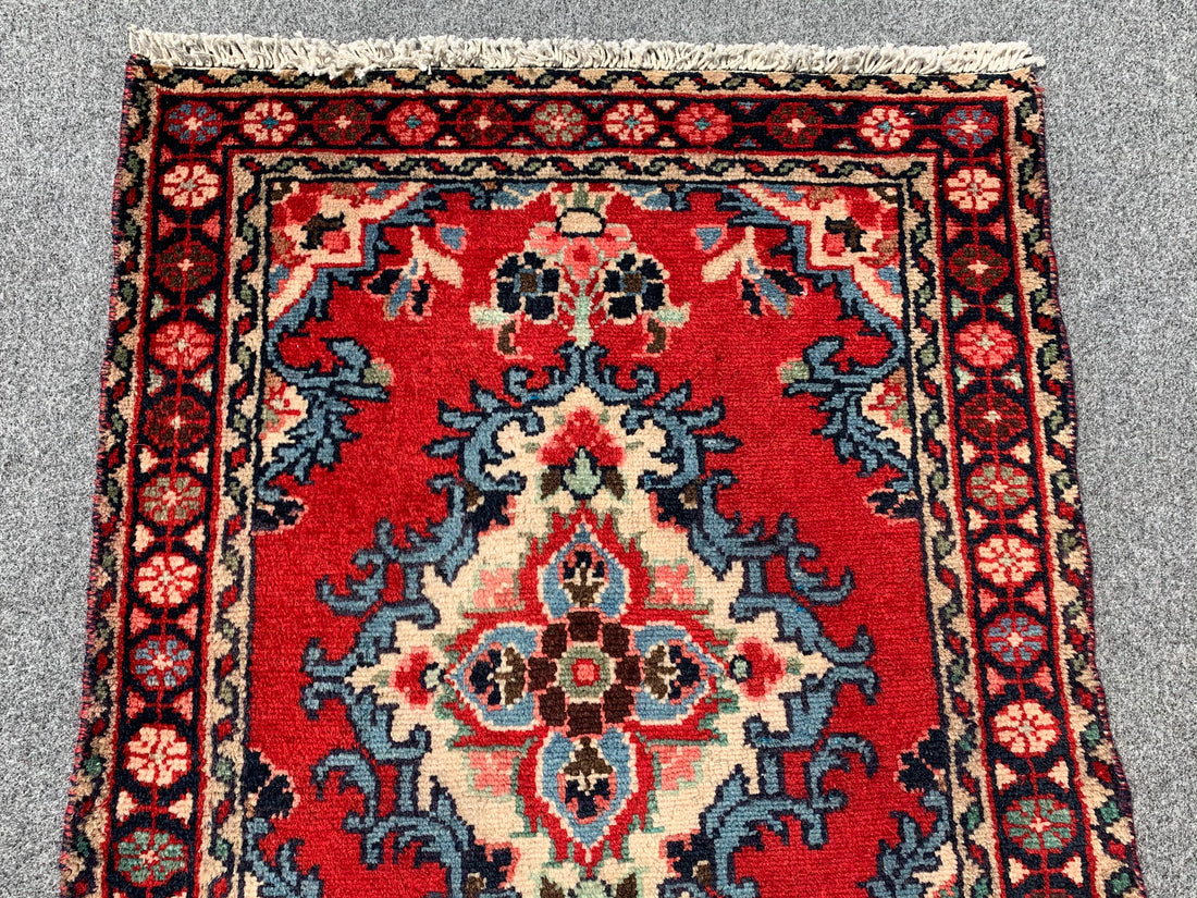 2.8' x 2.1' Ft. Authentic Persian Hamadan Hand Knotted Small Wool Area Rug BR189