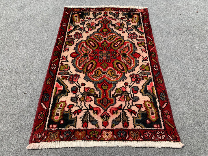 2.1' x 1.1' Ft. Authentic Persian Hamadan Tribal Hand Knotted Small Wool Area Rug BR190