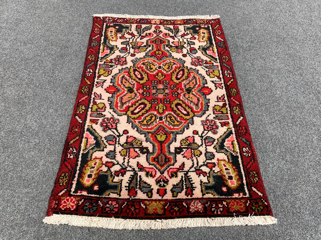 2.1' x 1.1' Ft. Authentic Persian Hamadan Tribal Hand Knotted Small Wool Area Rug BR190