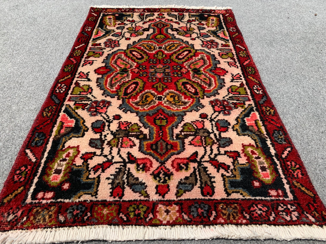 2.1' x 1.1' Ft. Authentic Persian Hamadan Tribal Hand Knotted Small Wool Area Rug BR190