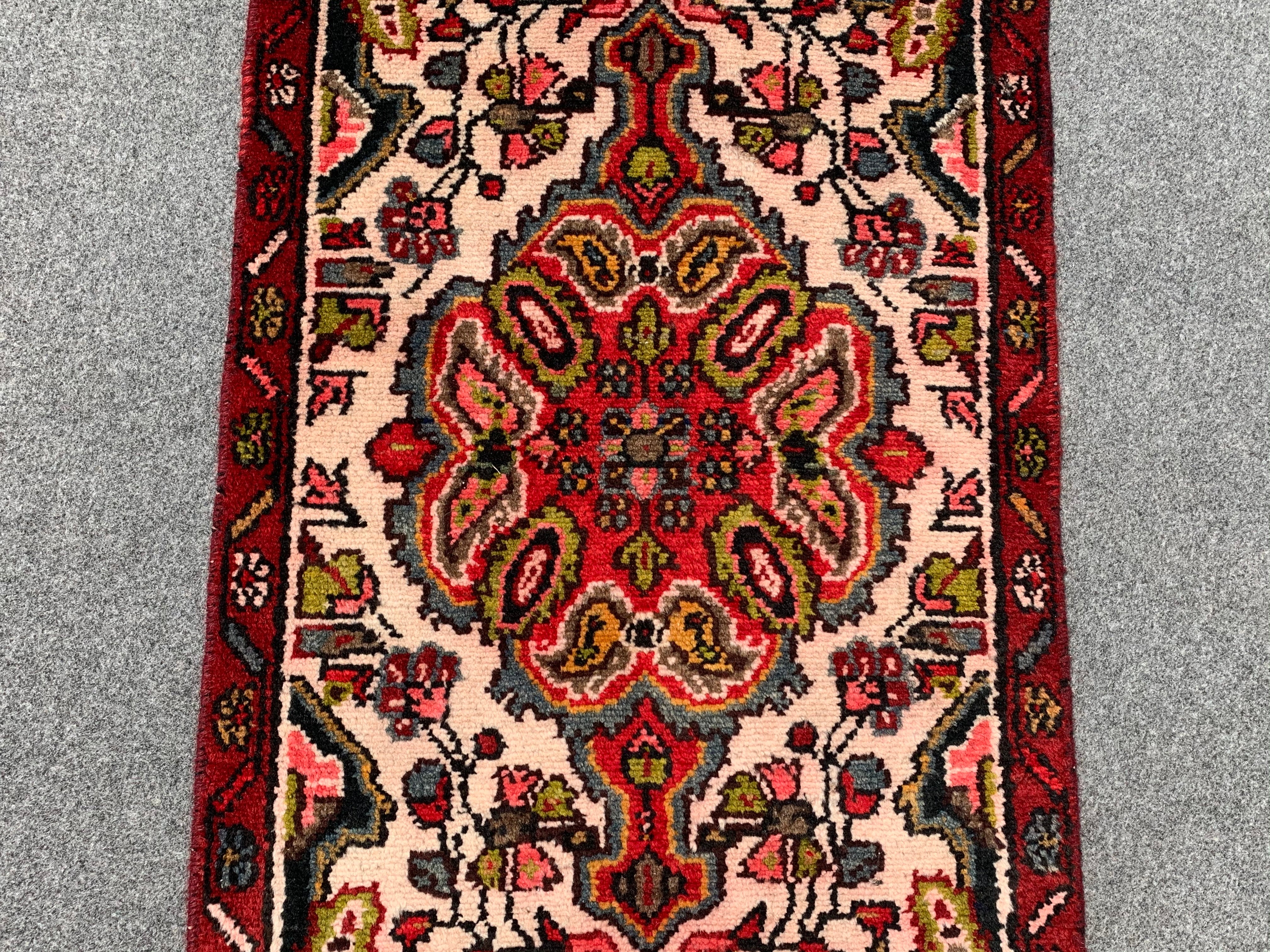 2.1' x 1.1' Ft. Authentic Persian Hamadan Tribal Hand Knotted Small Wool Area Rug BR190