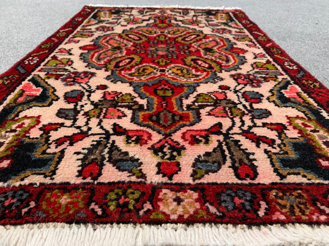 2.1' x 1.1' Ft. Authentic Persian Hamadan Tribal Hand Knotted Small Wool Area Rug BR190