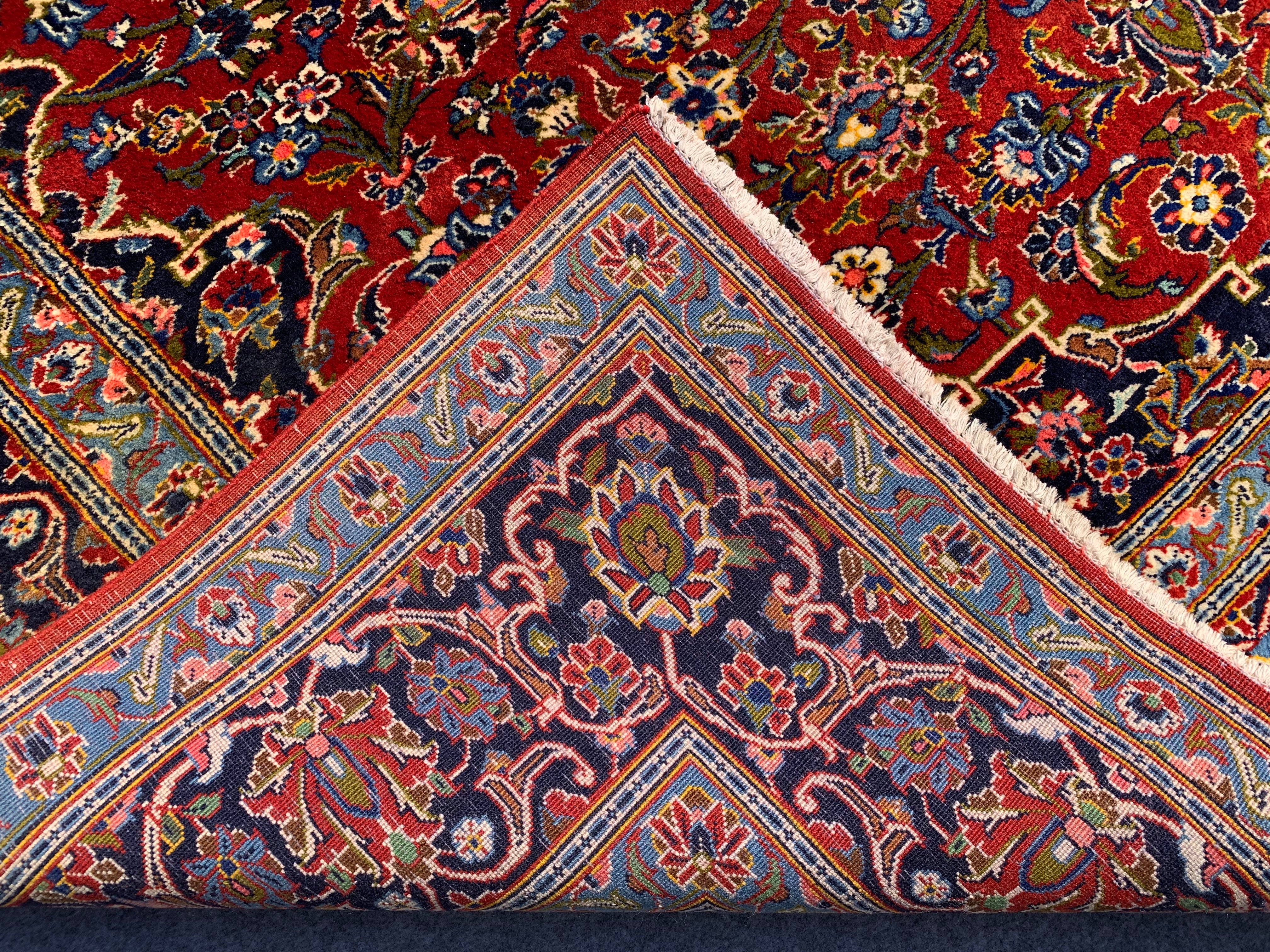 10' x 8' Authentic Persian Kashan Hand Knotted Finest Wool Large Area Rug - BR268