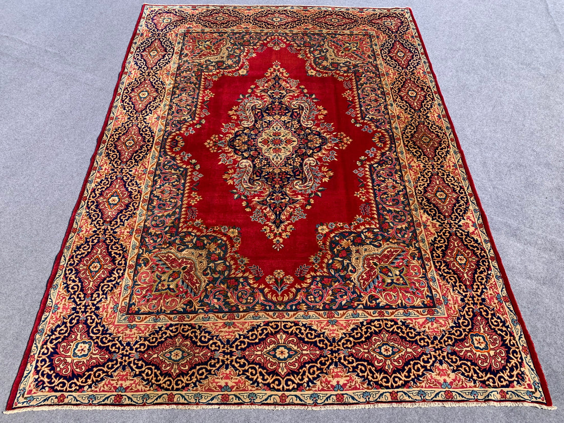 11.3' x 8.2' Ft. Authentic Persian Karastan Kirman Hand Knotted Finest Wool Large Area Rug BR271