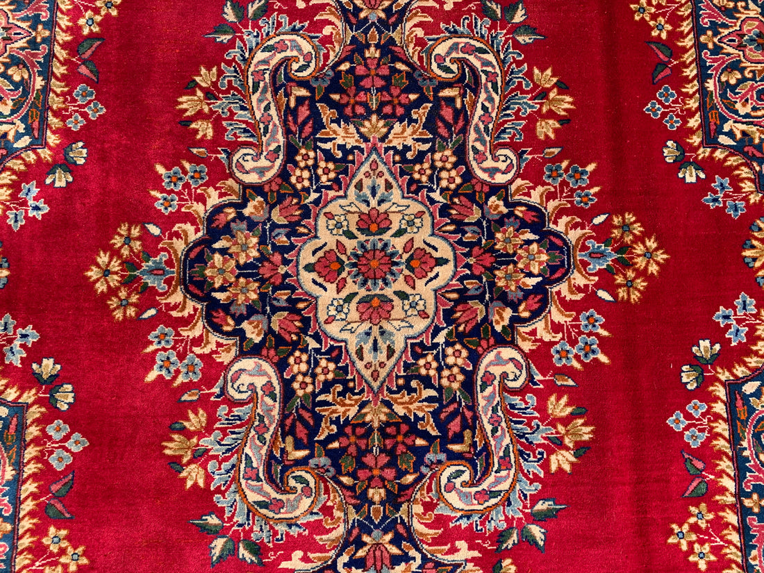 11.3' x 8.2' Ft. Authentic Persian Karastan Kirman Hand Knotted Finest Wool Large Area Rug BR271