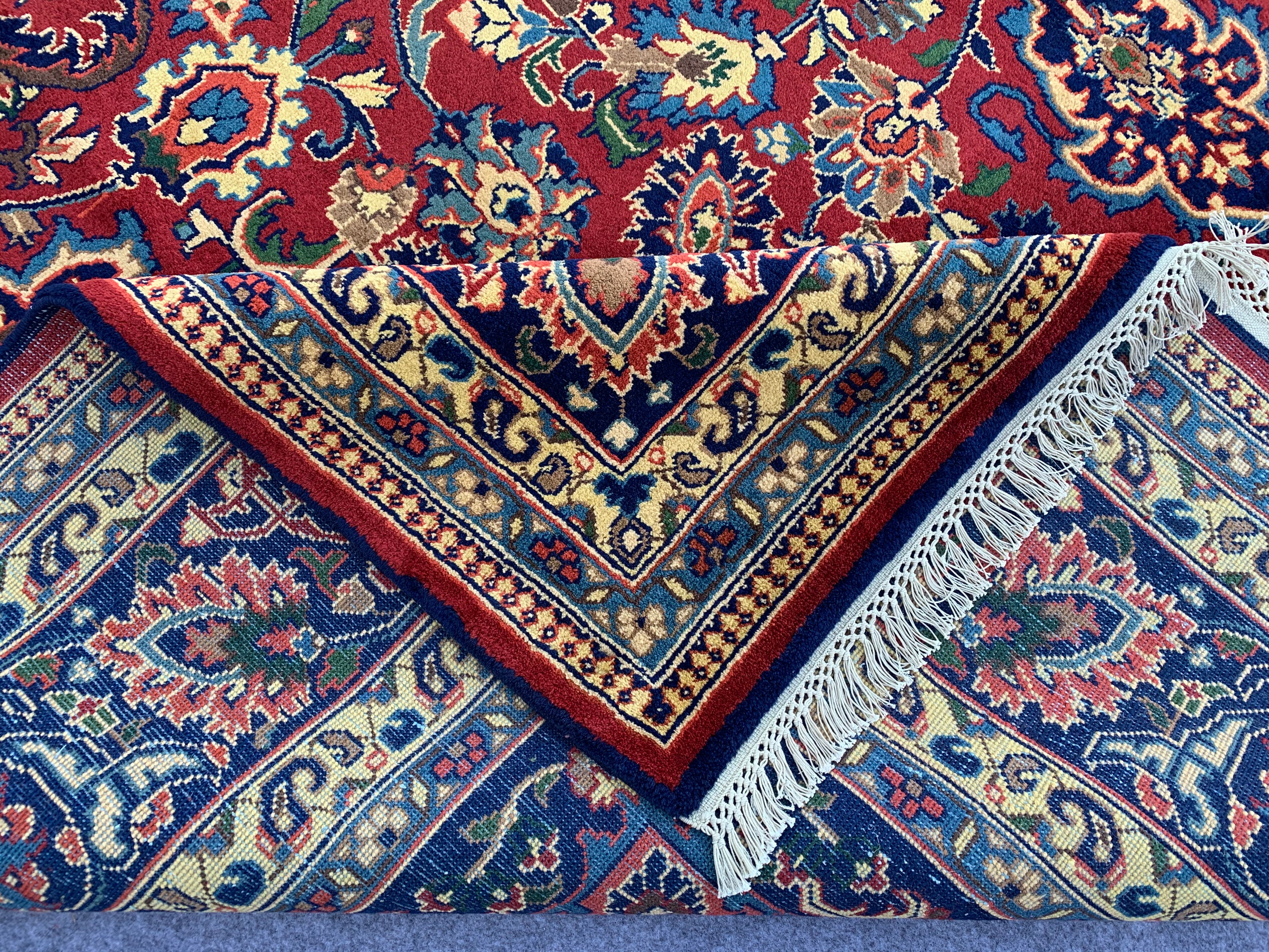 12' x 9' Ft. Authentic Persian Kashan Hand Knotted Fine Wool Large Area Rug BR297