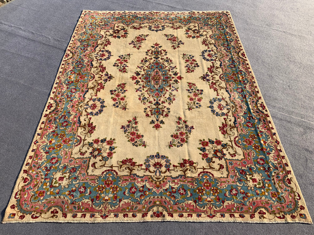 12' x 8' Ft. Authentic Persian Karastan Kirman Hand Knotted Finest Wool Large Area Rug BR310