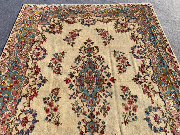 12' x 8' Ft. Authentic Persian Karastan Kirman Hand Knotted Finest Wool Large Area Rug BR310