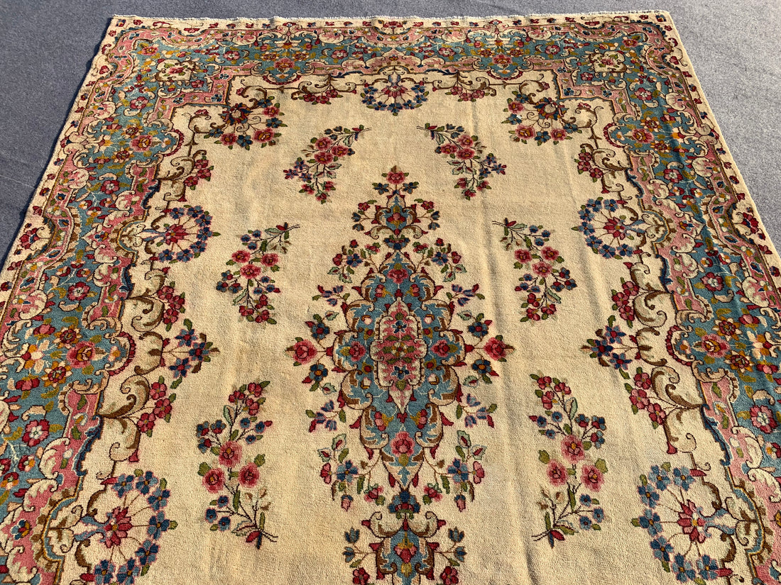 12' x 8' Ft. Authentic Persian Karastan Kirman Hand Knotted Finest Wool Large Area Rug BR310