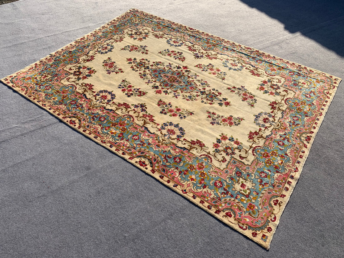 12' x 8' Ft. Authentic Persian Karastan Kirman Hand Knotted Finest Wool Large Area Rug BR310