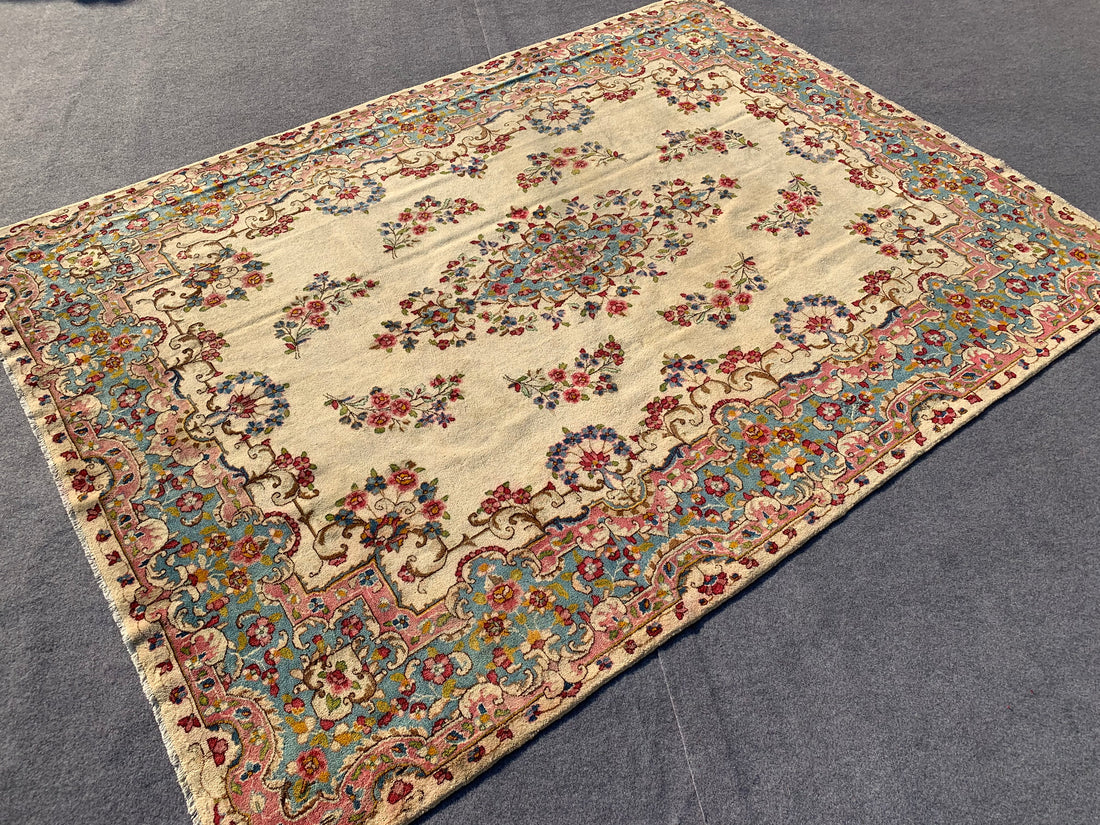 12' x 8' Ft. Authentic Persian Karastan Kirman Hand Knotted Finest Wool Large Area Rug BR310