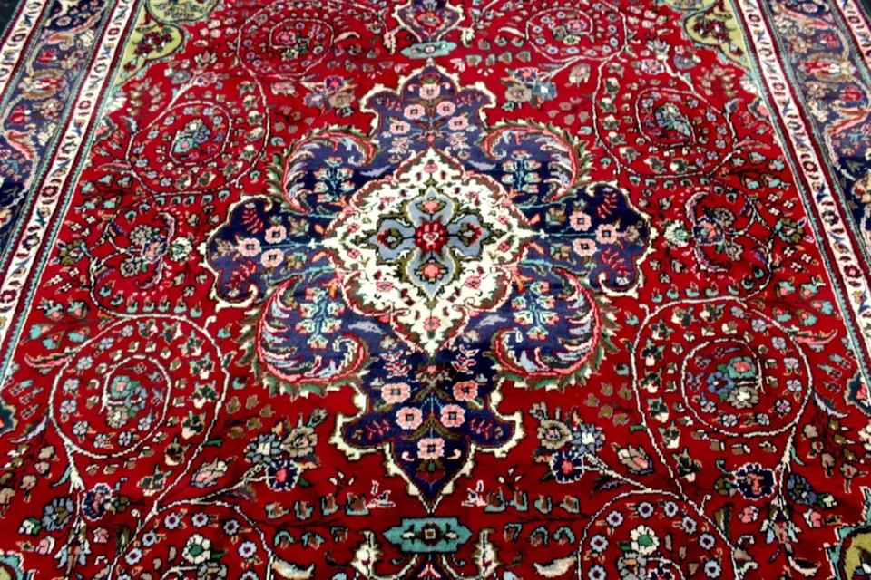 9'X12' Ft. Authentic Persian Vintage Fine Hand Knotted Tree of Life Medallion Area Rug BR317