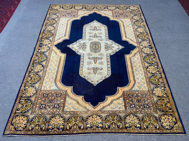 10' x 7' Ft. Authentic Persian Karastan Kirman Hand Knotted Finest Wool Large Area Rug BR038