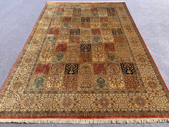 9.4' x 6.5' Authentic Persian Bakhtiar Tribal Village Hand Knotted Fine Wool Area Rug BR427