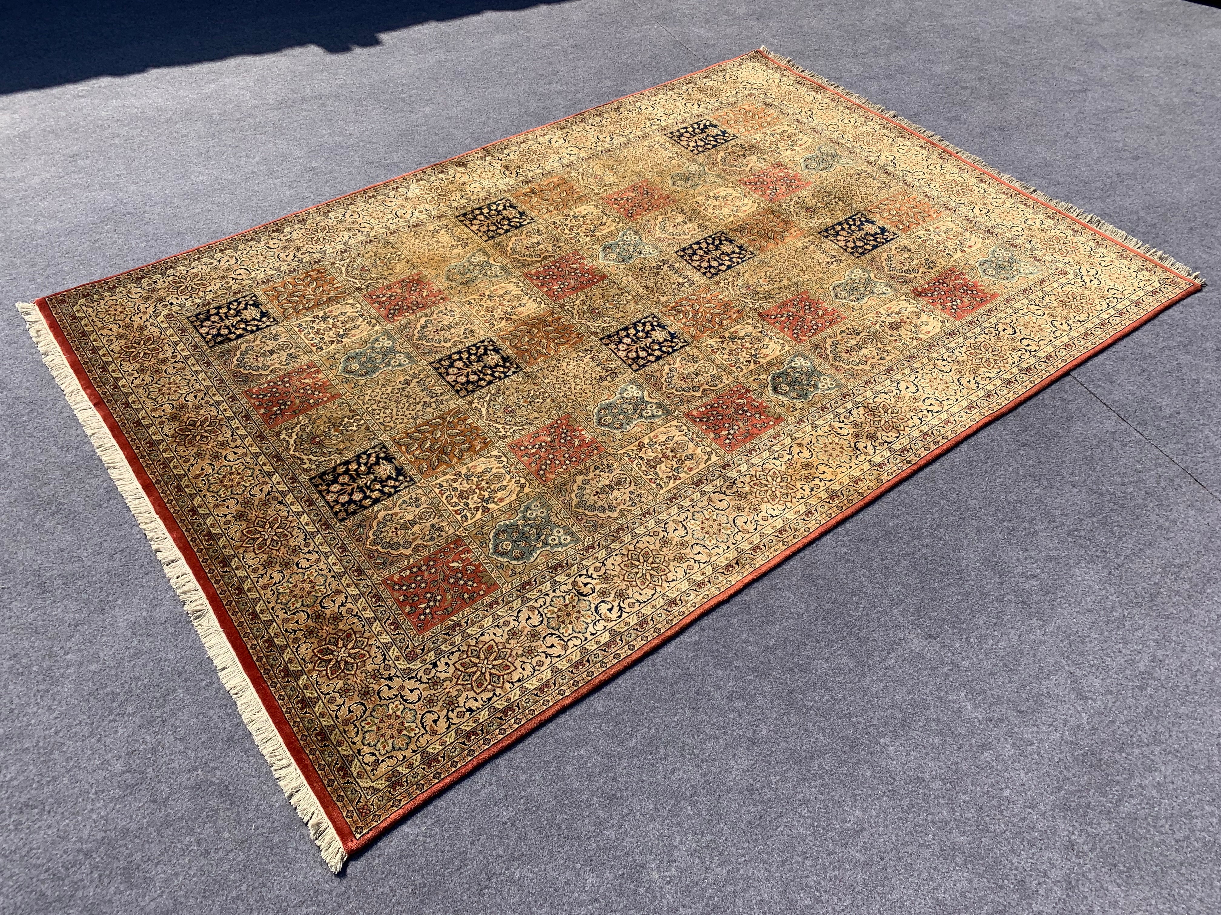 9.4' x 6.5' Authentic Persian Bakhtiar Tribal Village Hand Knotted Fine Wool Area Rug BR427