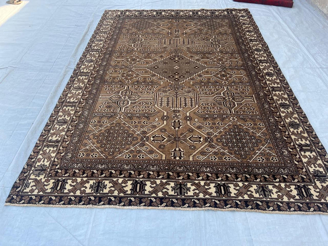 10' x 7' Ft. Authentic Persian Tribal Hand Knotted Wool Large Area Rug BR450