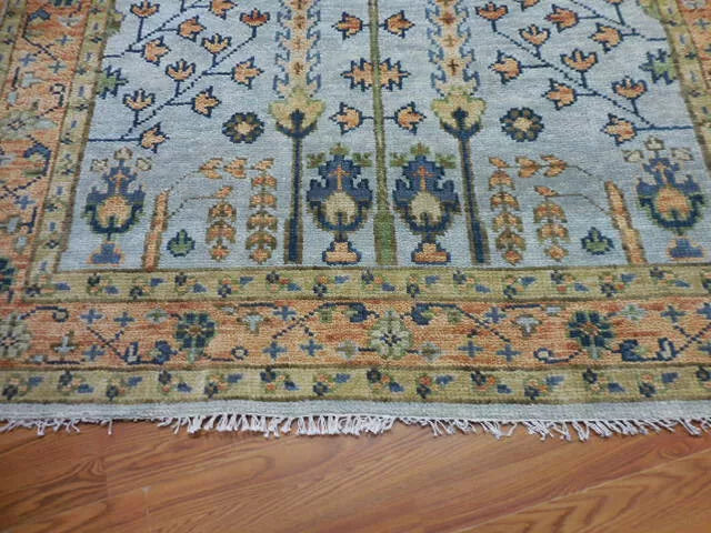 6' x 9' Ft. Turkish Bohemian Oushak / Ushak Contemporary Hand Knotted Wool Area Rug - BR453