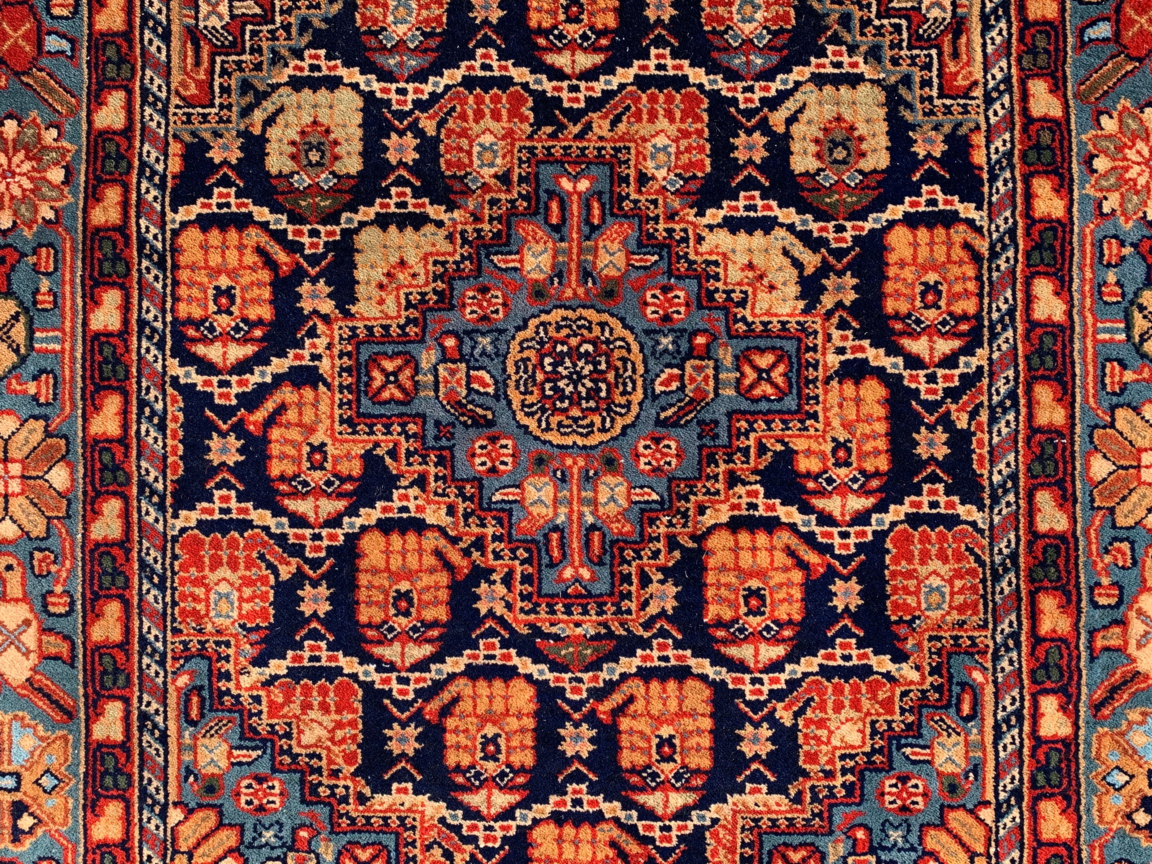 16.8' x 2.6' Spectacular Authentic Persian Yamoud Tribal Hand Knotted Fine Wool Runner / Rug BR737