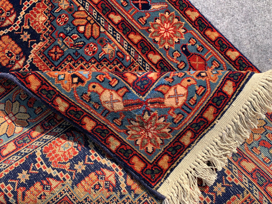 16.8' x 2.6' Spectacular Authentic Persian Yamoud Tribal Hand Knotted Fine Wool Runner / Rug BR737