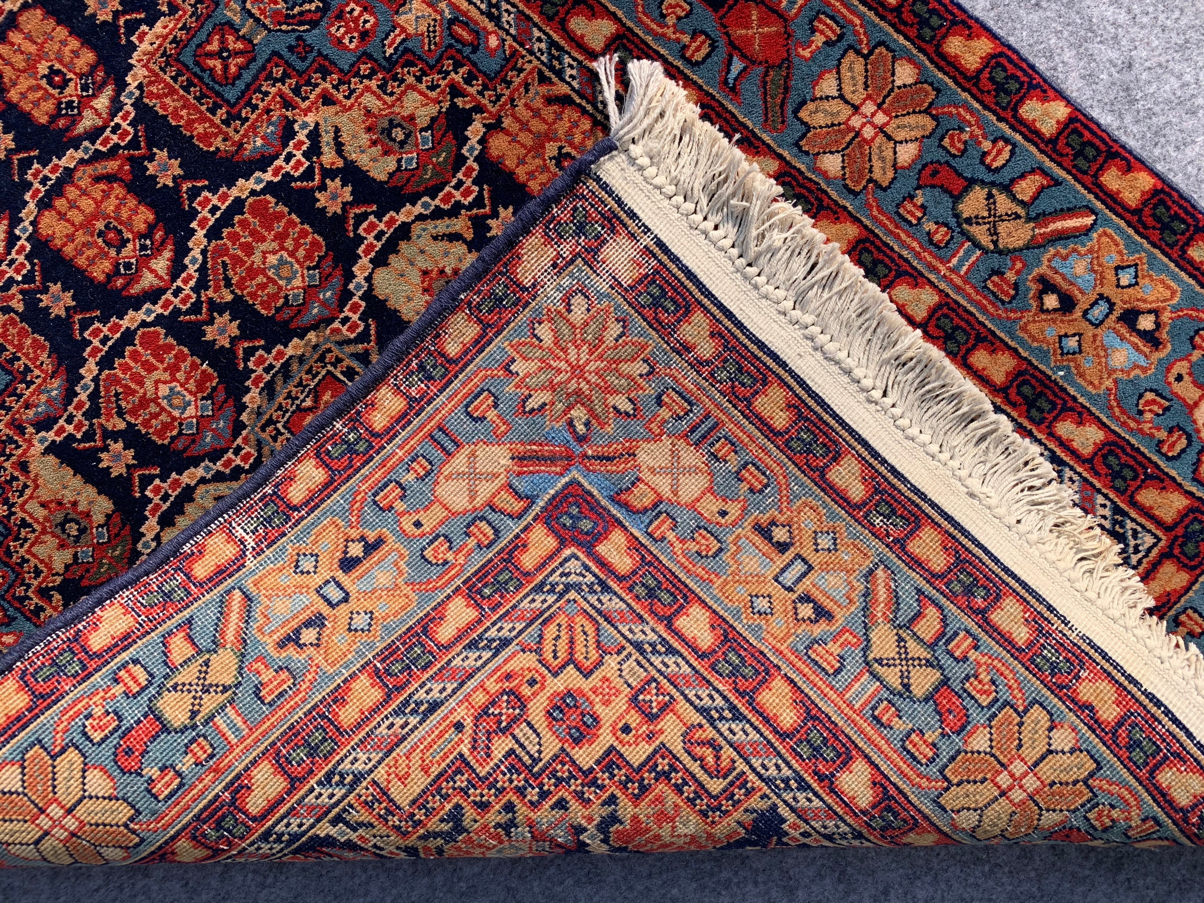 16.8' x 2.6' Spectacular Authentic Persian Yamoud Tribal Hand Knotted Fine Wool Runner / Rug BR737