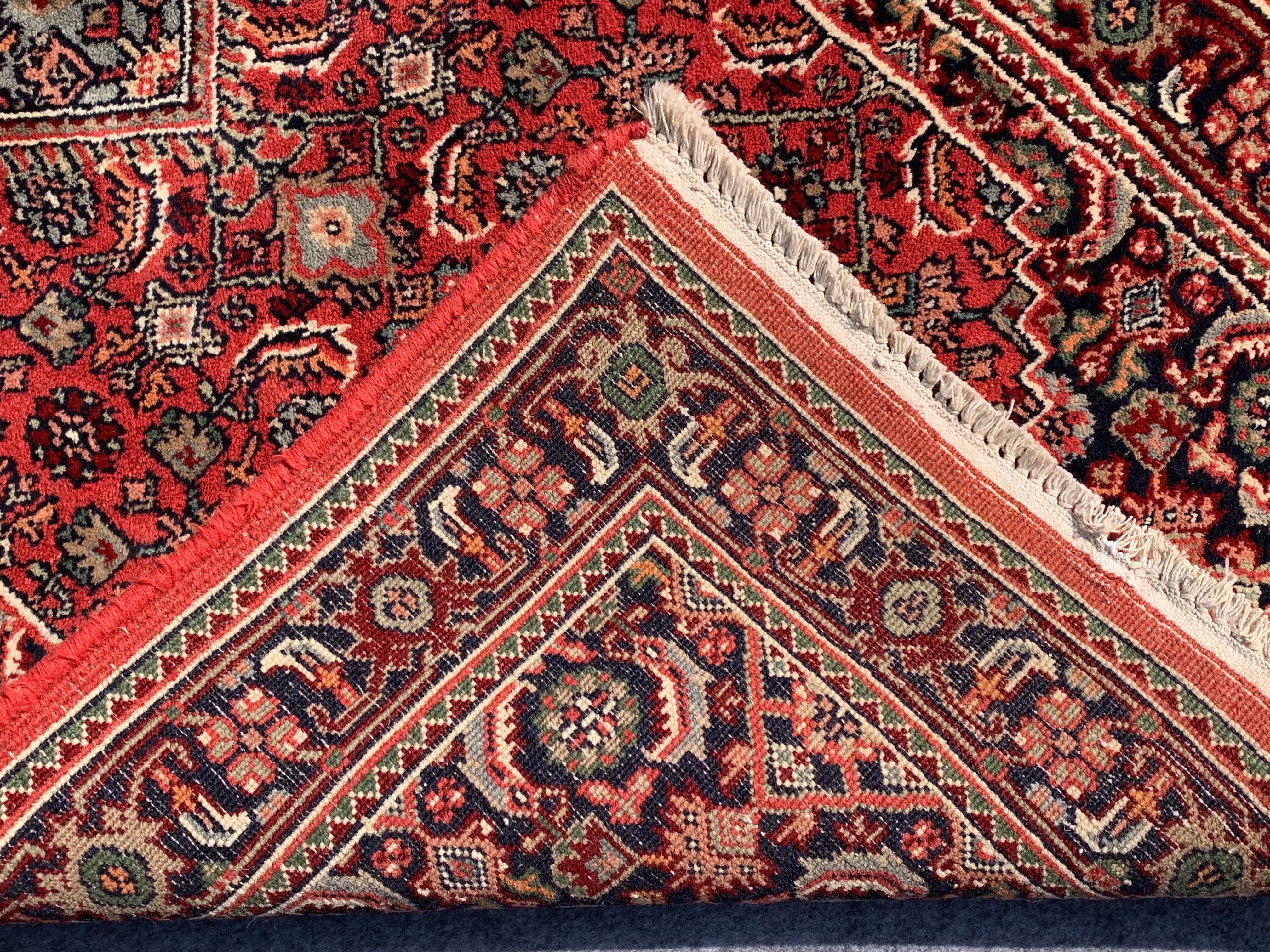 10.3' x 2.7' Authentic Vintage Bijar Hand Knotted Fine Wool Runner / Rug BR754