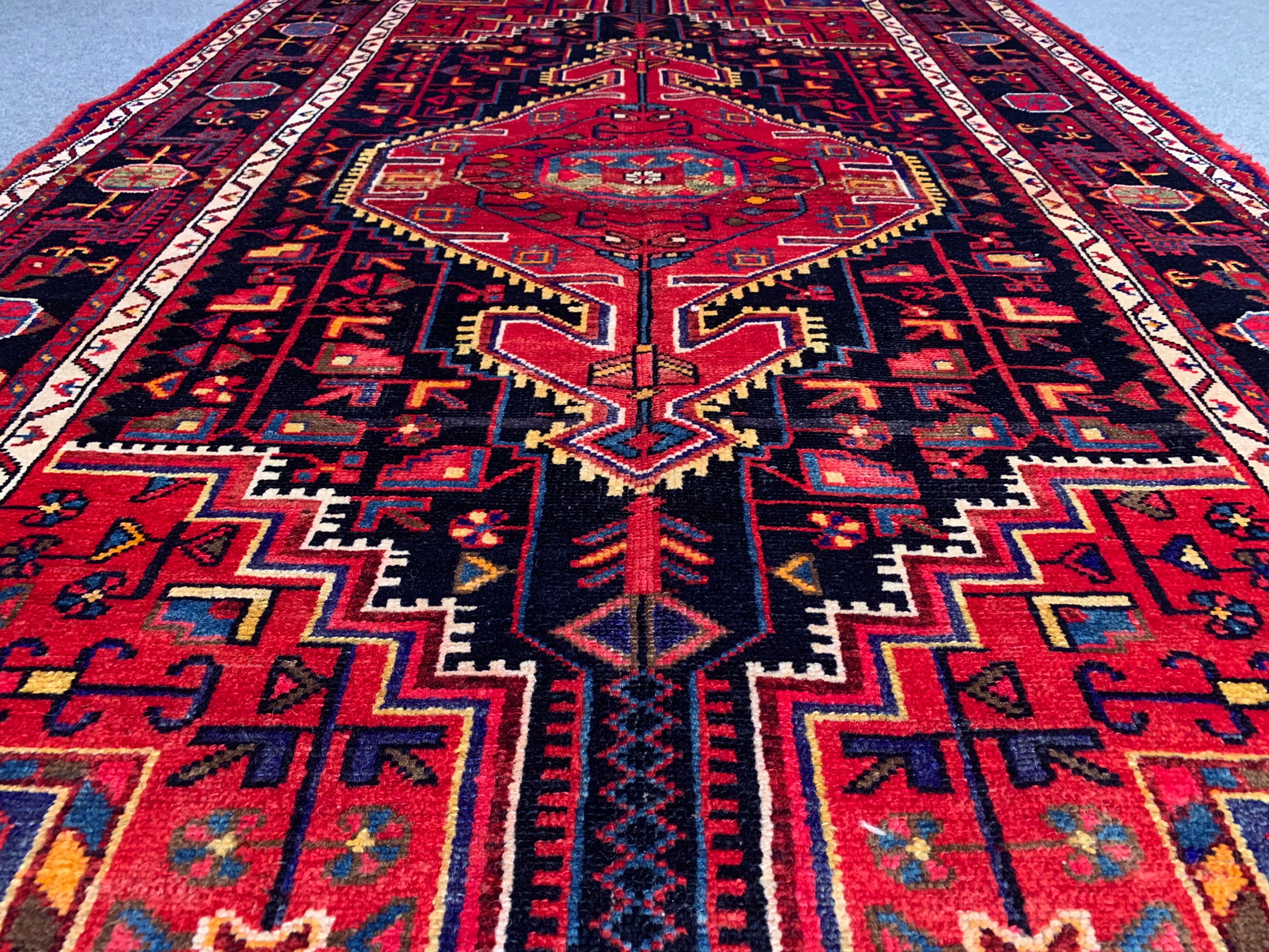 8' x 5' Ft. Authentic Persian Hamadan Ecbatana Hand Knotted Finest Wool Area Rug BR75